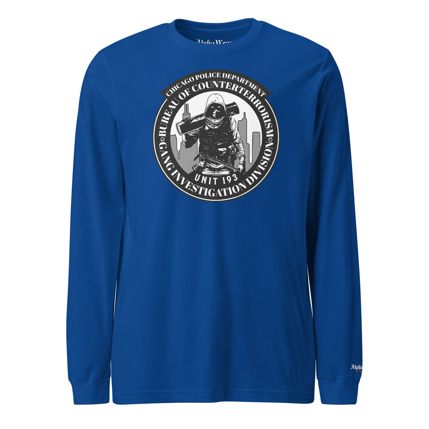 Unit 193 - Chicago Police Department - CPD BCT GID Long Sleeve T-Shirt (Front Image)