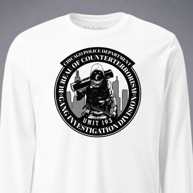 Unit 193 - Chicago Police Department - CPD BCT GID Long Sleeve T-Shirt (Front Image)