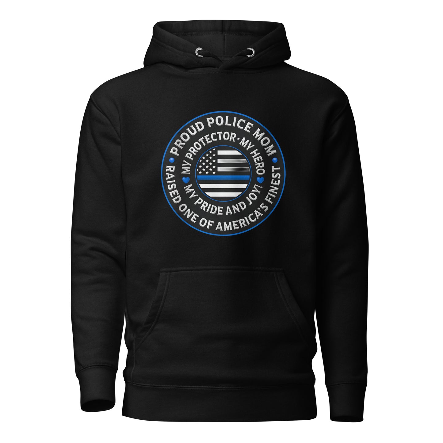 Proud Police Mom - Mother's Day Hoodie (Front Logo)