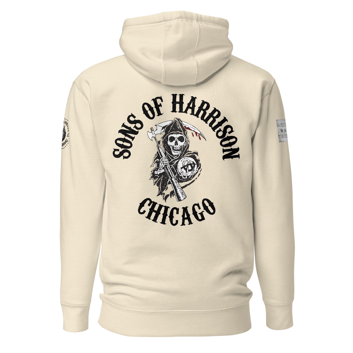 District 011 - Chicago Police 011th District Harrison Sons of Anarchy Hoodie by Alpha Wear