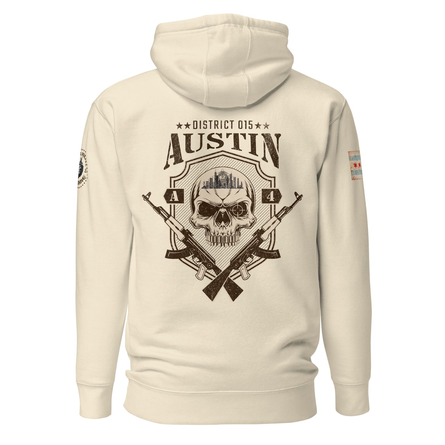 District 015 - Chicago Police 015th District Austin “Sniper Skull” Hoodie by Alpha Wear