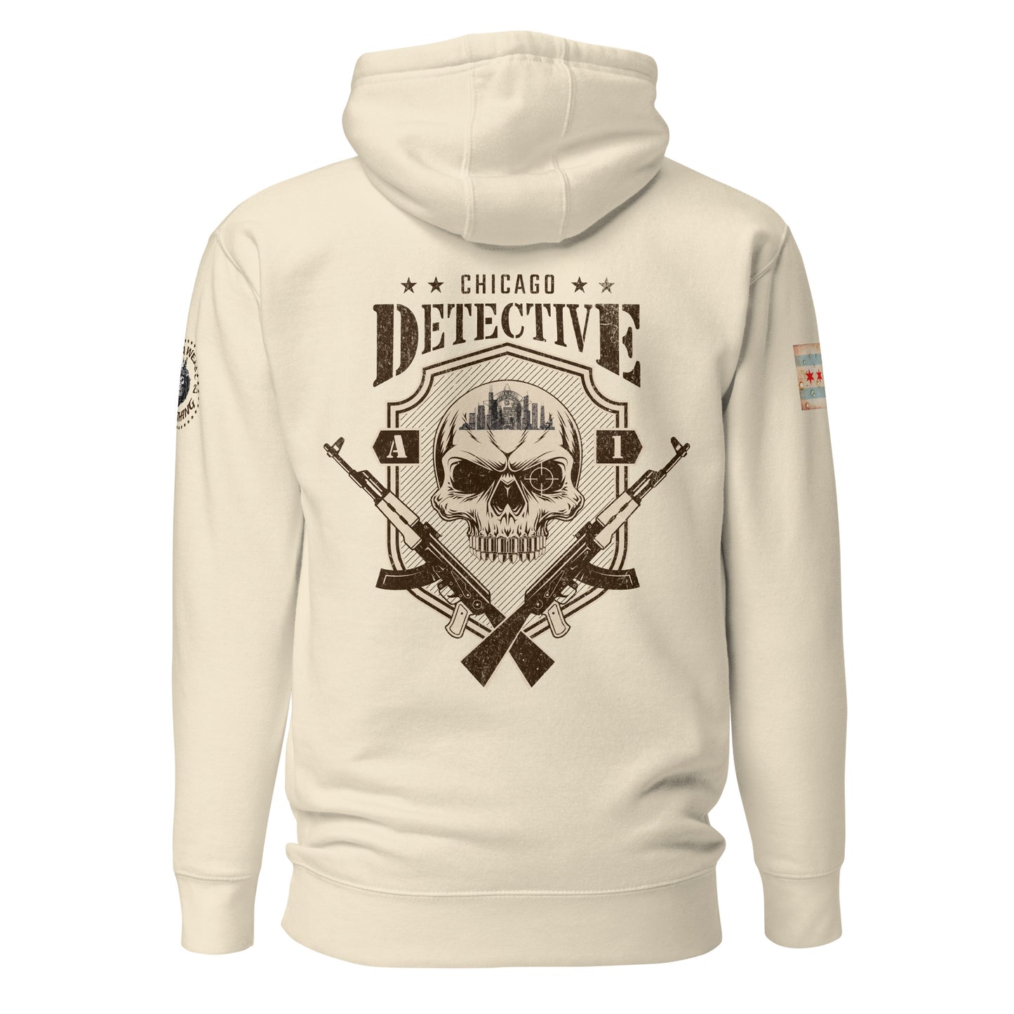 Area 1 - Chicago Police Detective Division Area 1 “Sniper Skull” Hoodie by Alpha Wear