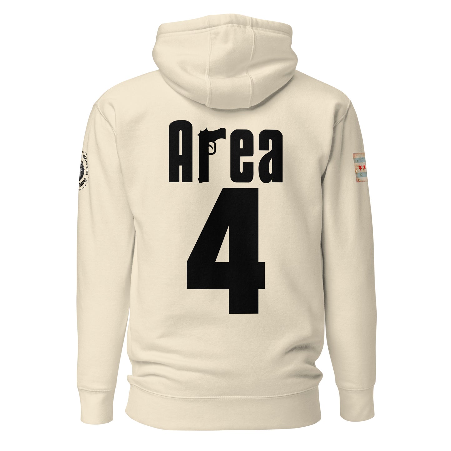 Area 4 - Chicago Police Detective Division Area 4 Sopranos Inspired Hoodie By Alpha Wear