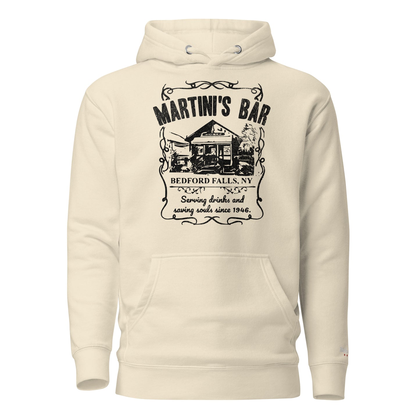 It’s a Wonderful Life “Martini’s Bar” Hoodie Christmas Holiday by Alpha Wear