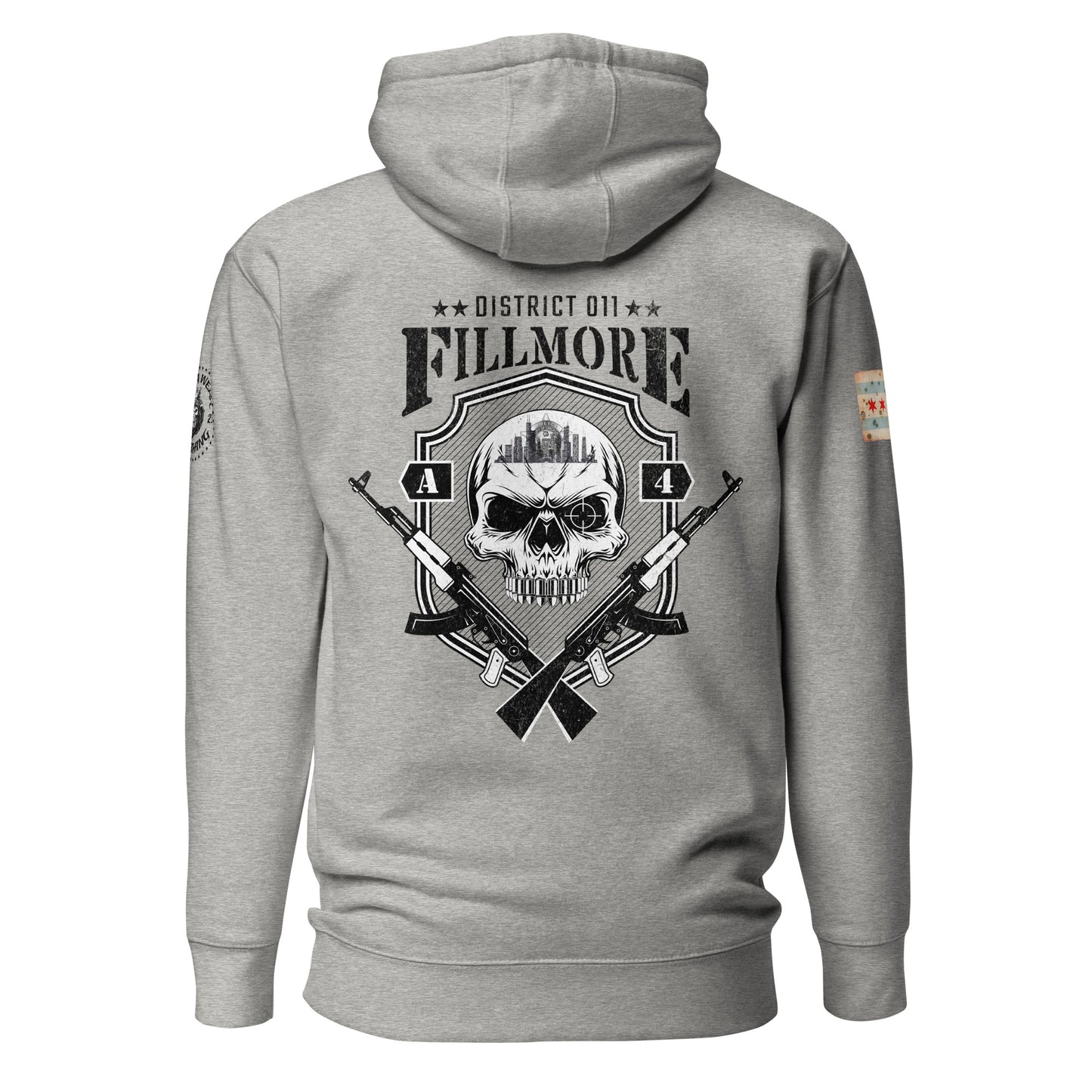 District 011 - Chicago Police 011th District Fillmore “Sniper Skull” Hoodie by Alpha Wear