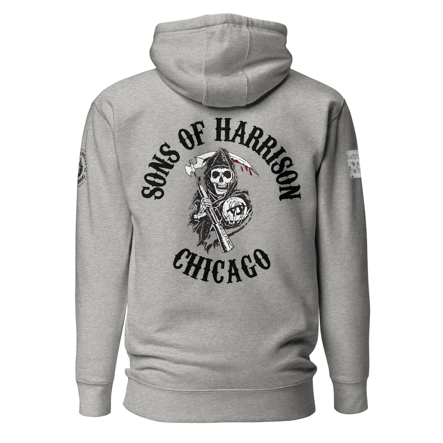 District 011 - Chicago Police 011th District Harrison Sons of Anarchy Hoodie by Alpha Wear