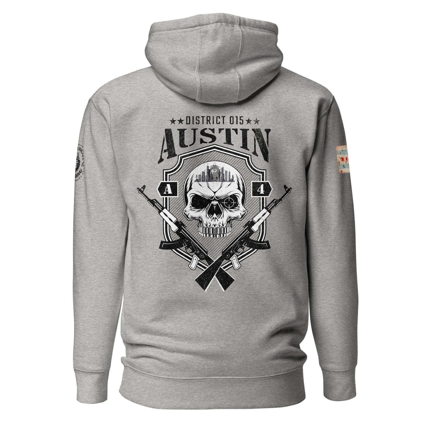 District 015 - Chicago Police 015th District Austin “Sniper Skull” Hoodie by Alpha Wear