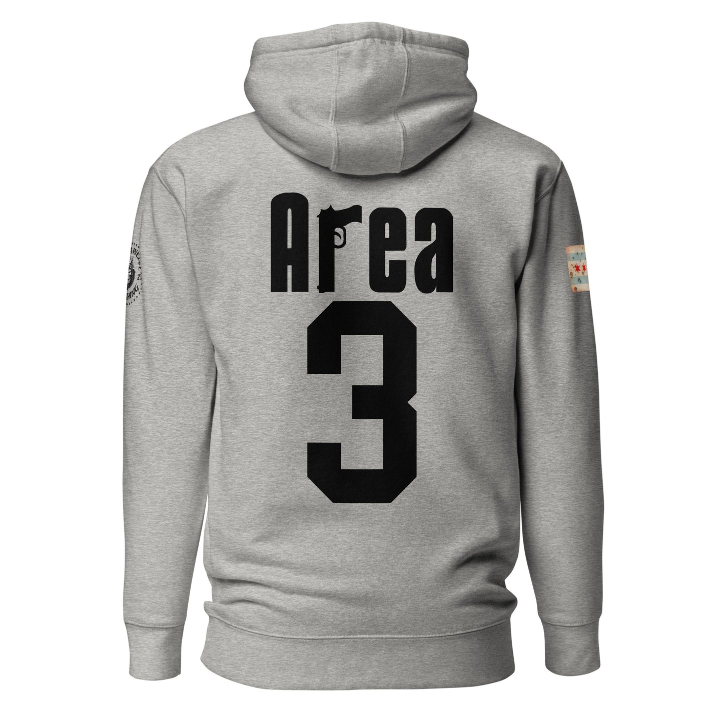 Area 3 - Chicago Police Detective Division Area 3 Sopranos Inspired Hoodie By Alpha Wear