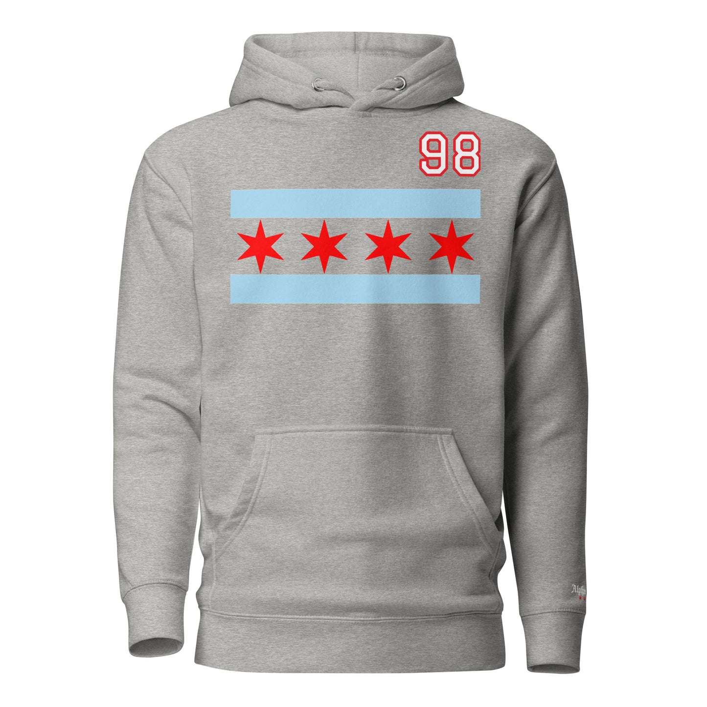 Chicago Hockey Customizable Chicago Flag Hoodie by Alpha Hockey Club