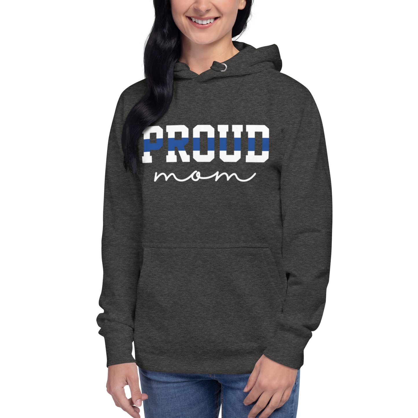 Proud Mom Law Enforcement Hoodie for Mother's Day - Back the Blue