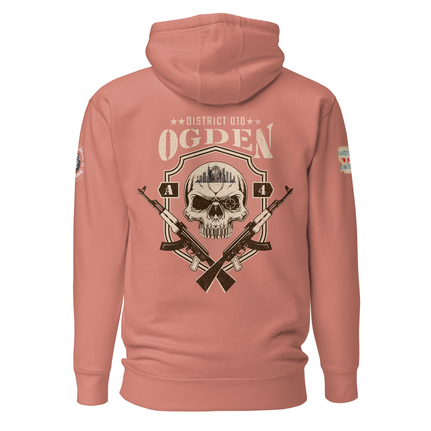 District 010 - Chicago Police 010th District Ogden “Sniper Skull” Hoodie by Alpha Wear