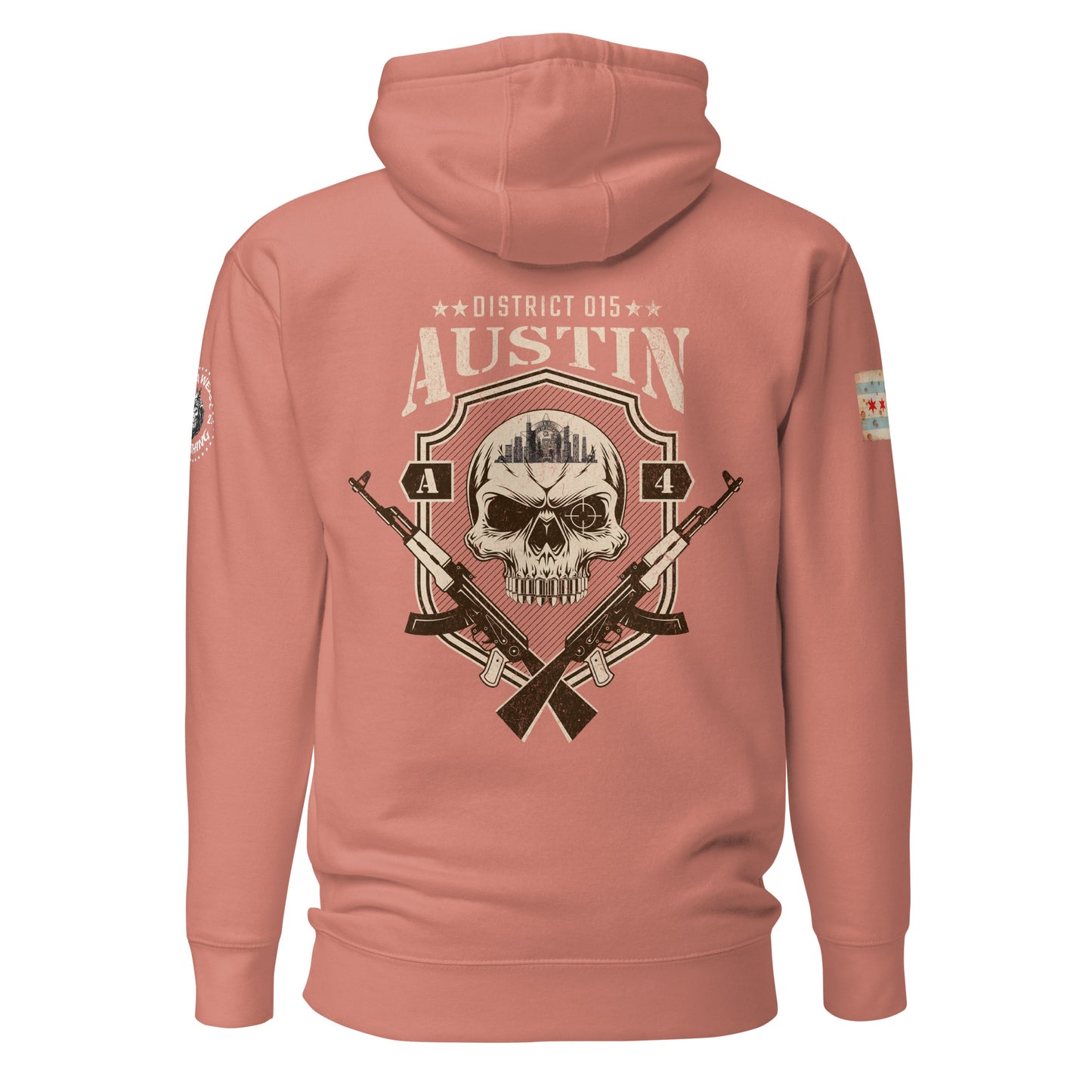 District 015 - Chicago Police 015th District Austin “Sniper Skull” Hoodie by Alpha Wear