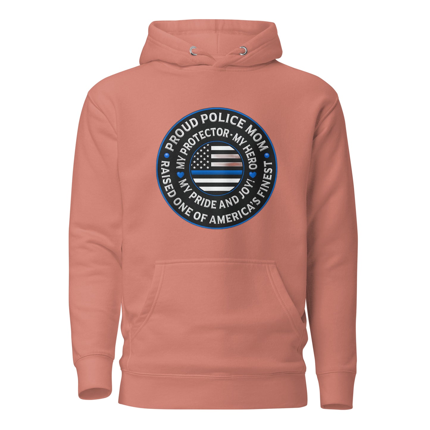 Proud Police Mom - Mother's Day Hoodie (Front Logo)