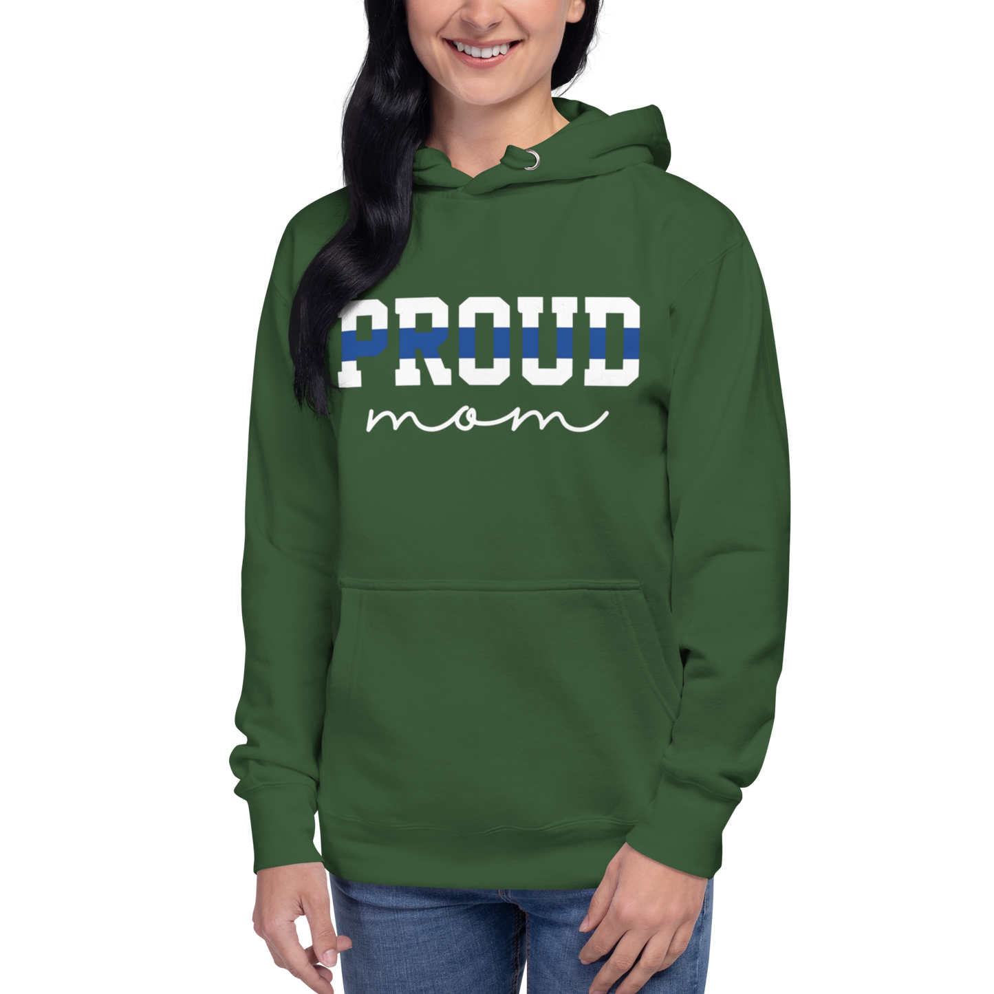 Proud Mom Law Enforcement Hoodie for Mother's Day - Back the Blue