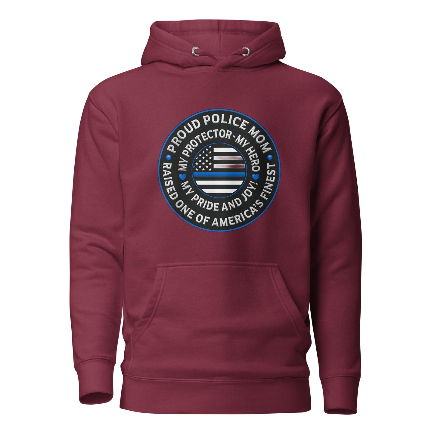 Proud Police Mom - Mother's Day Hoodie (Front Logo)