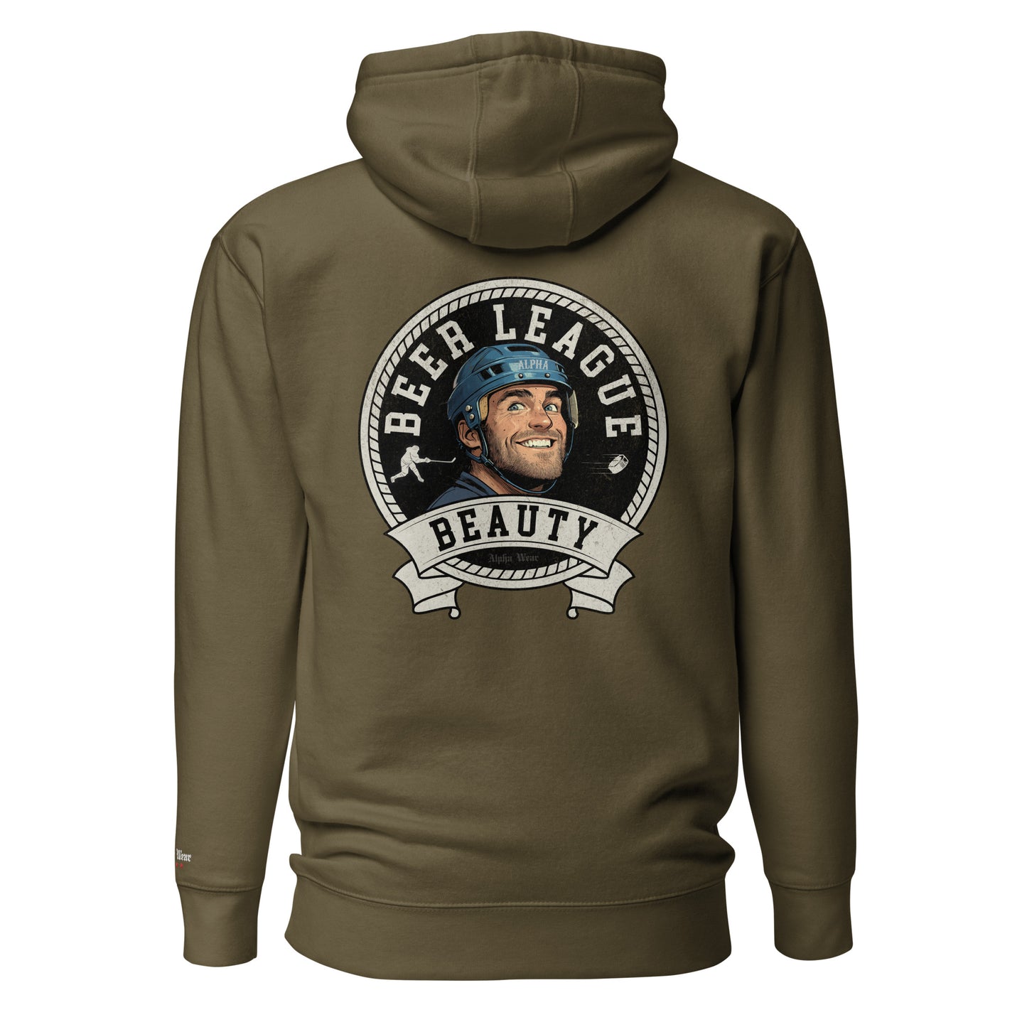 "Beer League Beauty" Hoodie by Alpha Hockey Club