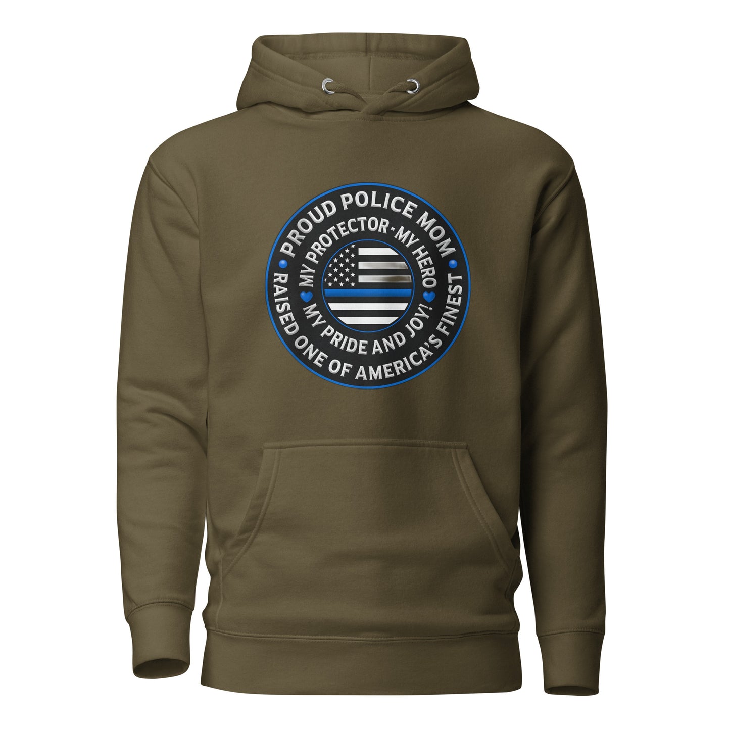 Proud Police Mom - Mother's Day Hoodie (Front Logo)