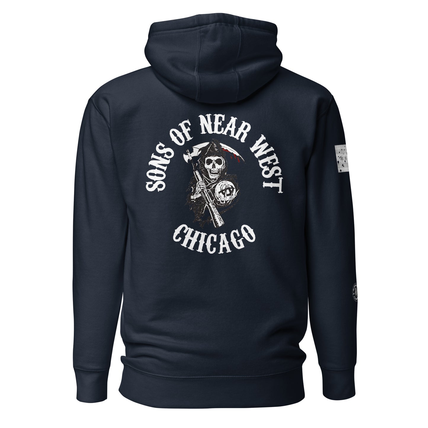 District 012 - Near West: Chicago Police Sons of Anarchy Inspired Hoodie by Alpha Wear