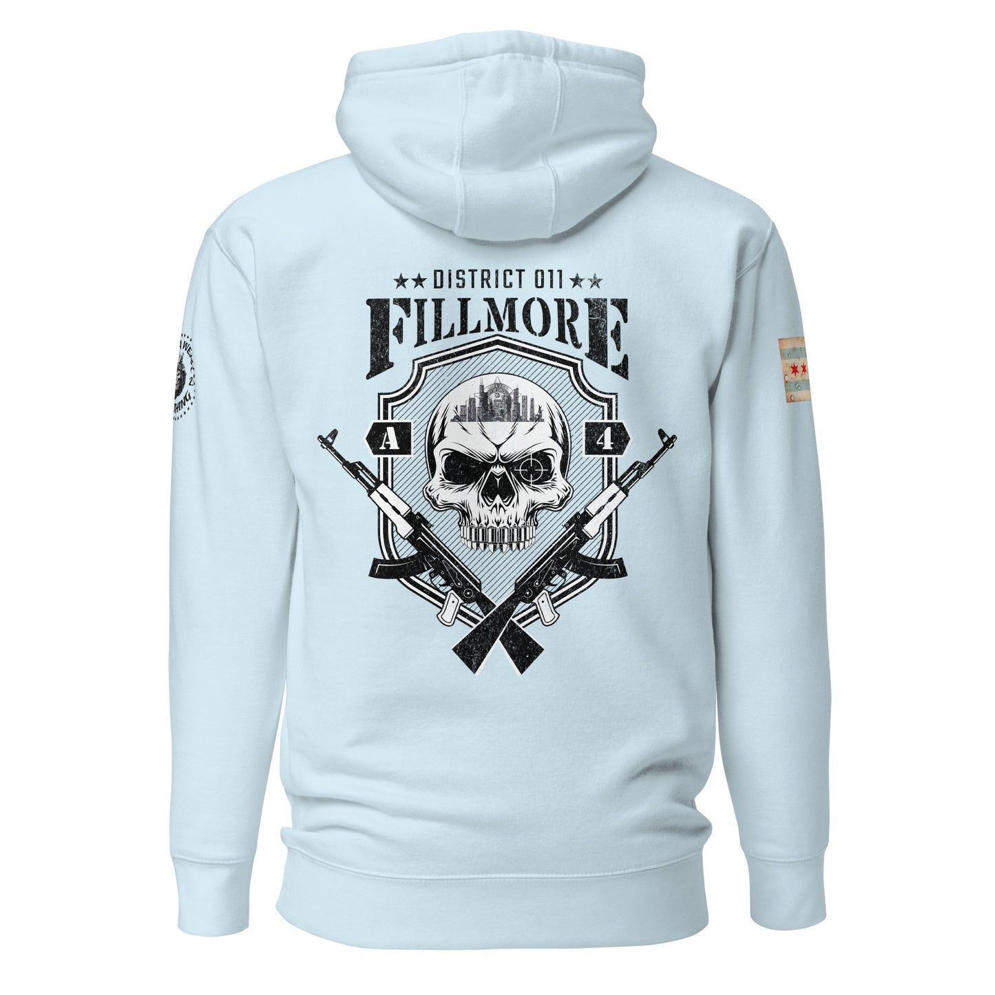 District 011 - Chicago Police 011th District Fillmore “Sniper Skull” Hoodie by Alpha Wear