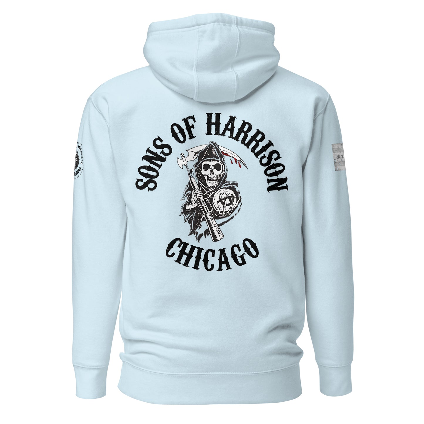 District 011 - Chicago Police 011th District Harrison Sons of Anarchy Hoodie by Alpha Wear