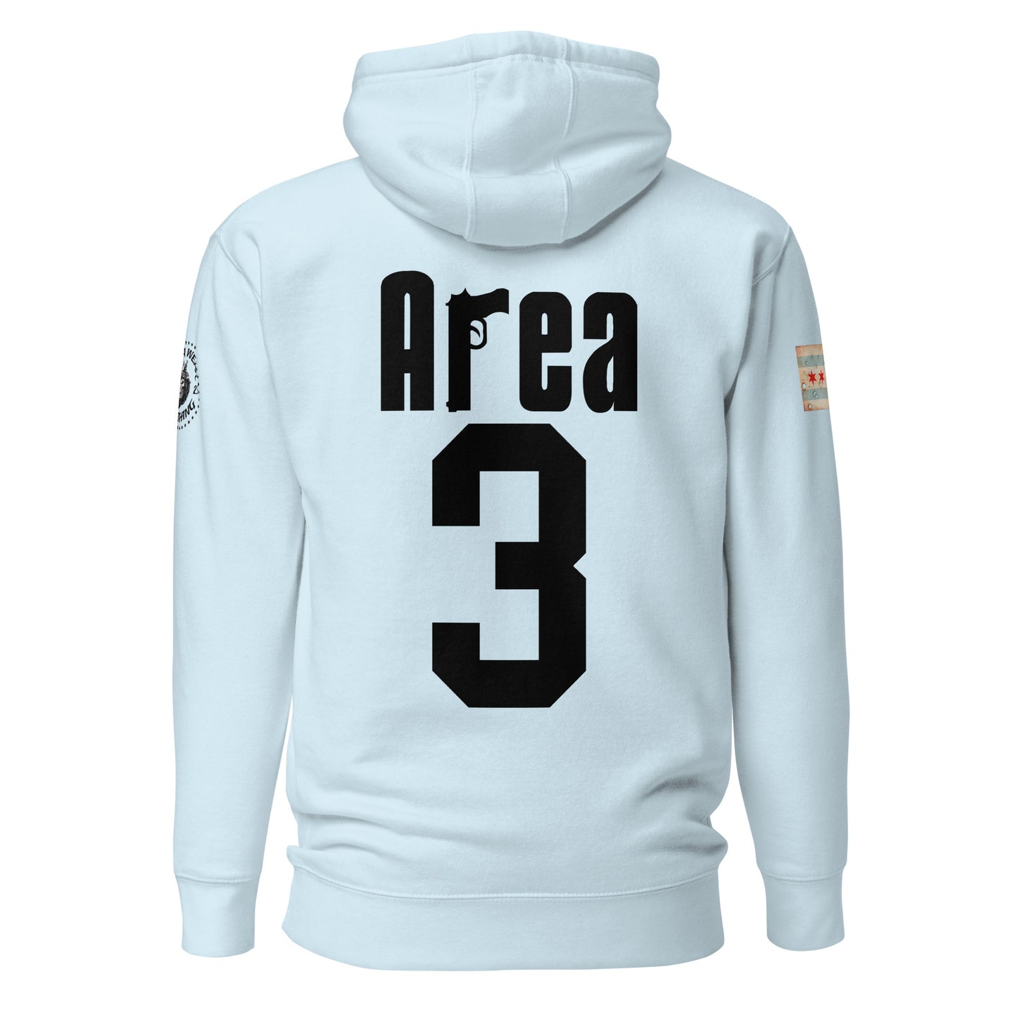 Area 3 - Chicago Police Detective Division Area 3 Sopranos Inspired Hoodie By Alpha Wear