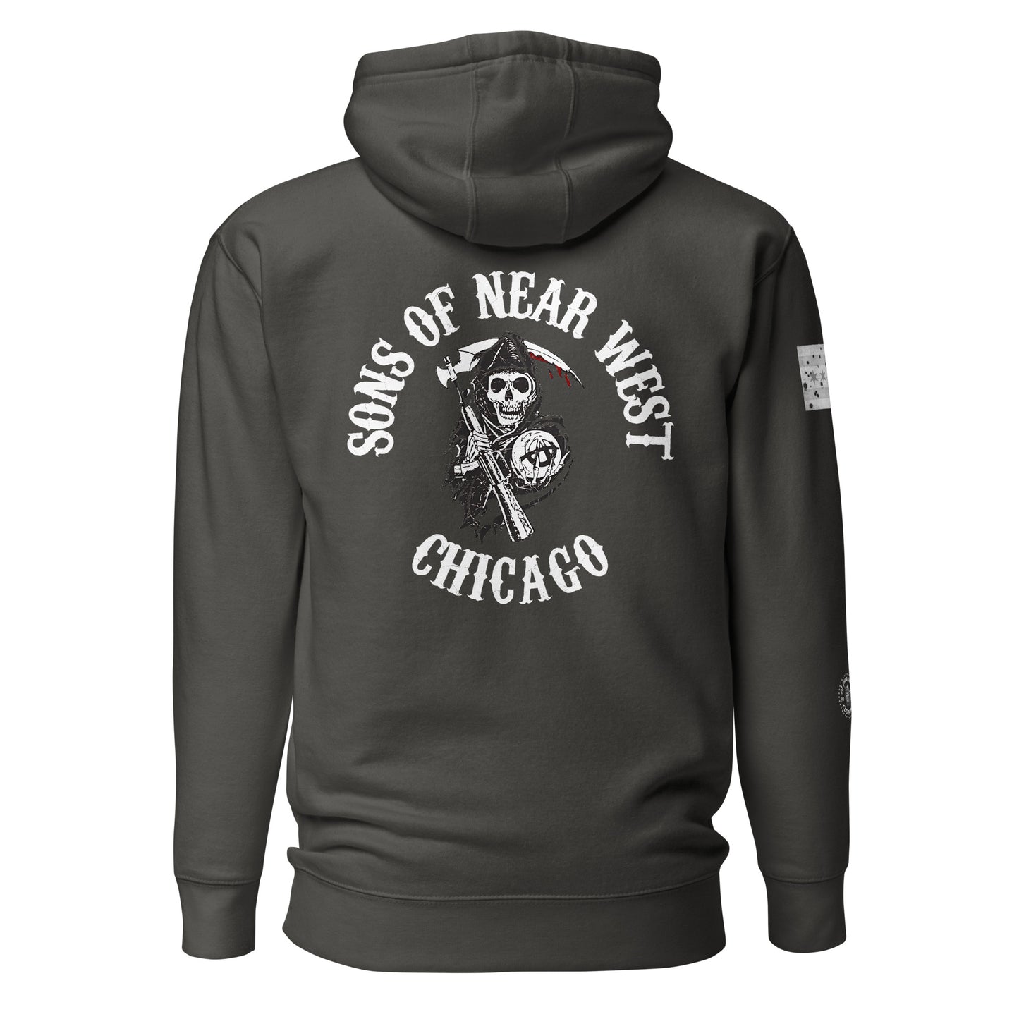 District 012 - Near West: Chicago Police Sons of Anarchy Inspired Hoodie by Alpha Wear