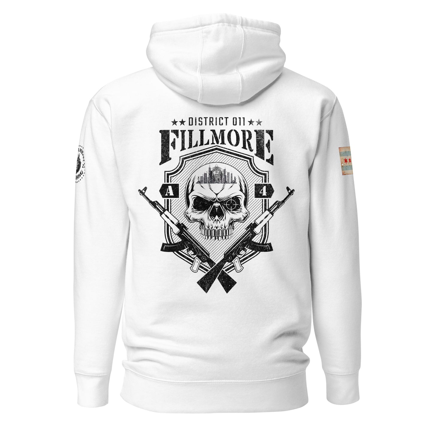 District 011 - Chicago Police 011th District Fillmore “Sniper Skull” Hoodie by Alpha Wear