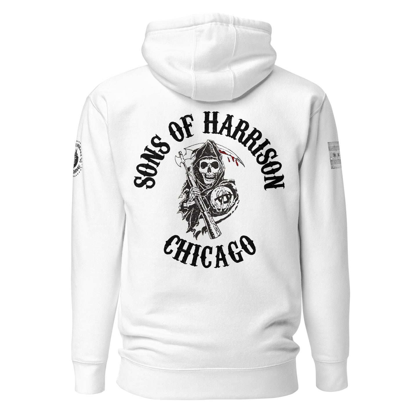 District 011 - Chicago Police 011th District Harrison Sons of Anarchy Hoodie by Alpha Wear