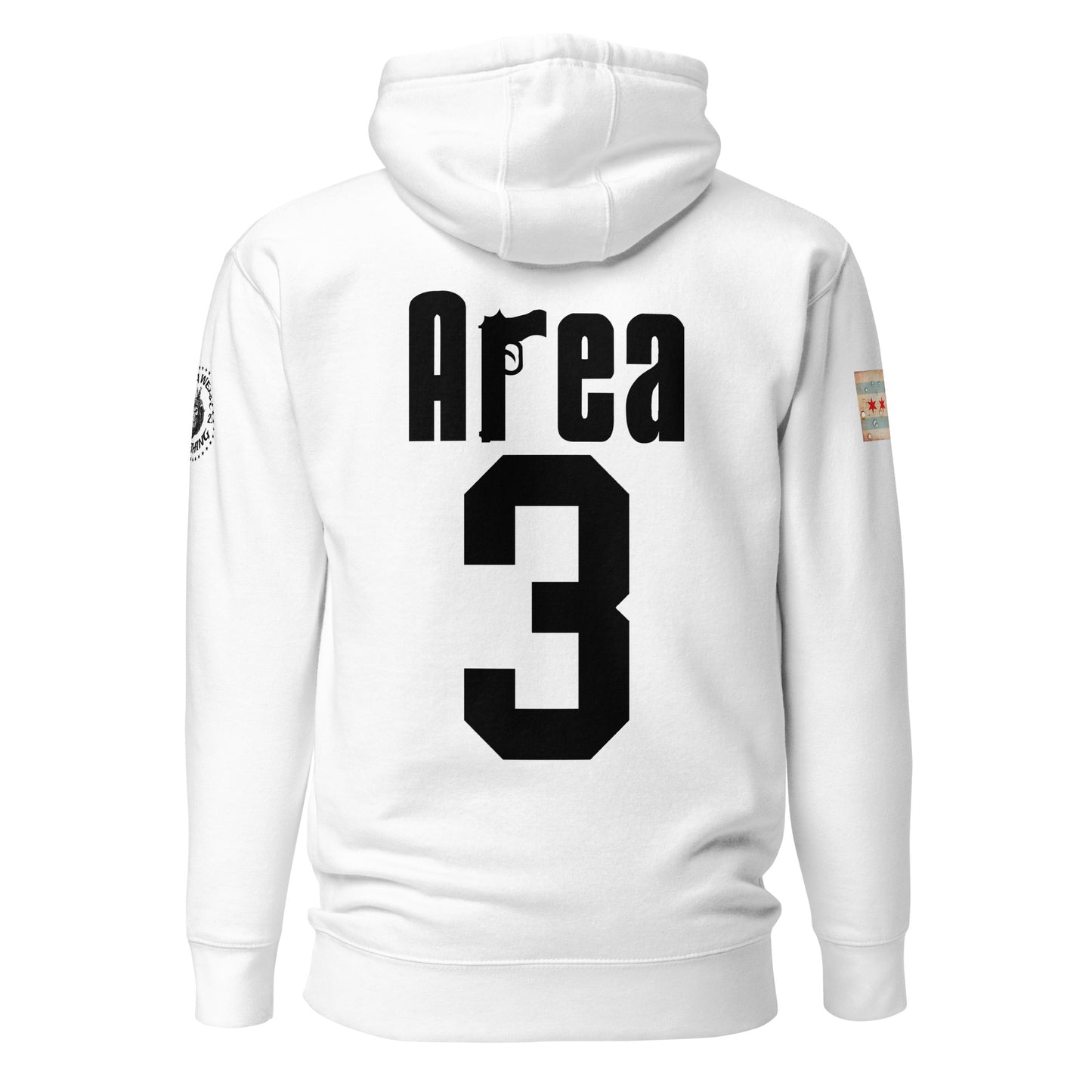 Area 3 - Chicago Police Detective Division Area 3 Sopranos Inspired Hoodie By Alpha Wear