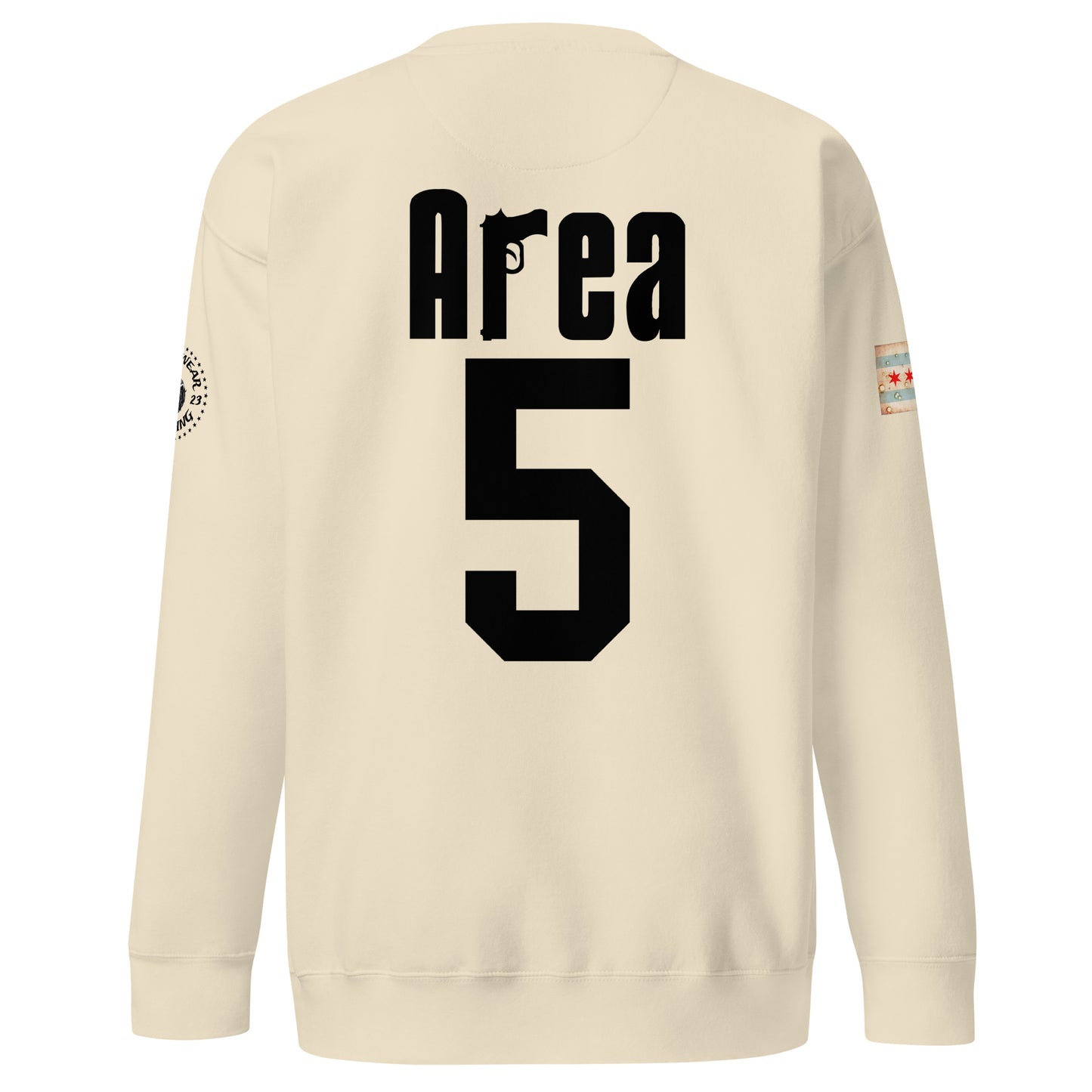 Area 5 - Chicago Police Detective Division Area 5 Sopranos Inspired Noodie - Crewneck Sweatshirt By Alpha Wear