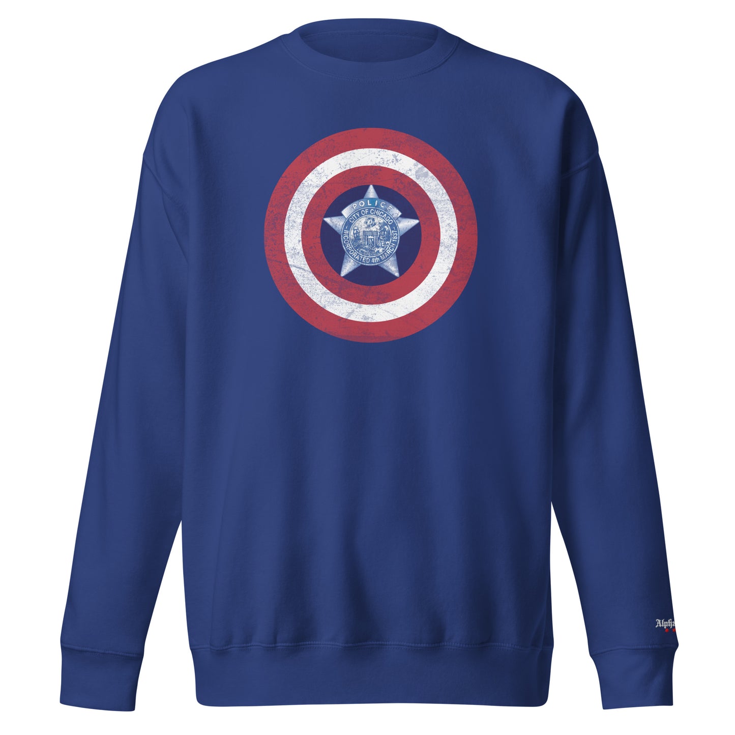 Chicago Police Captain America Crewneck Sweatshirt Noodie