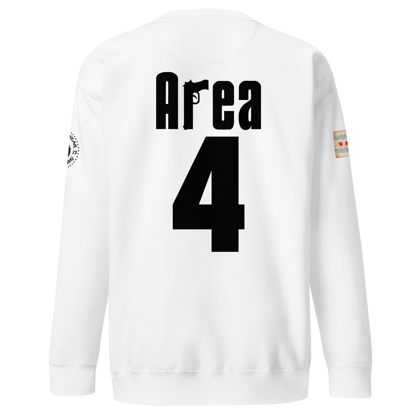 Area 4 - Chicago Police Detective Division Area 4 Sopranos Inspired Crewneck Sweatshirt By Alpha Wear