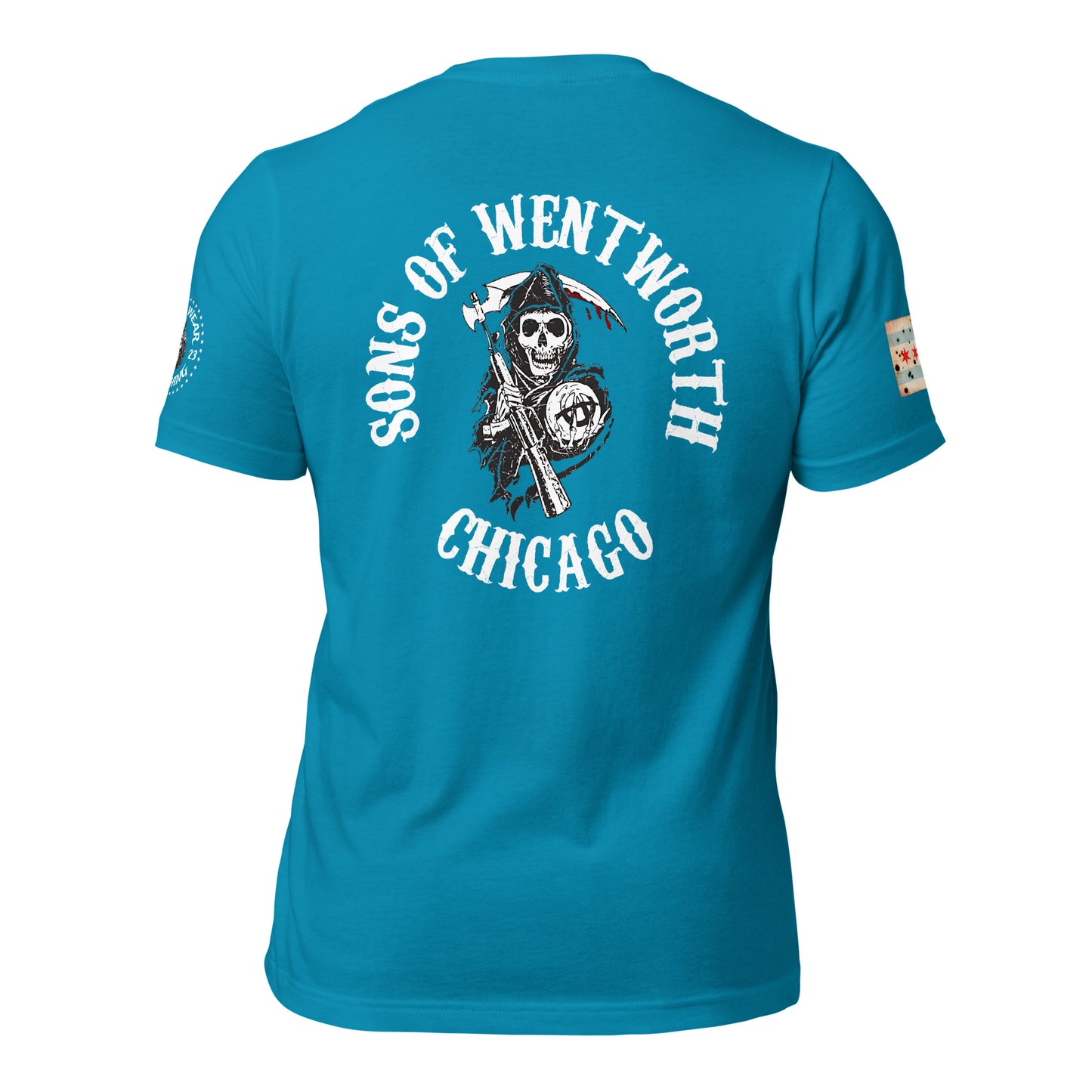 District 002 - Wentworth: Chicago Police Sons of Anarchy Inspired Tee Shirt