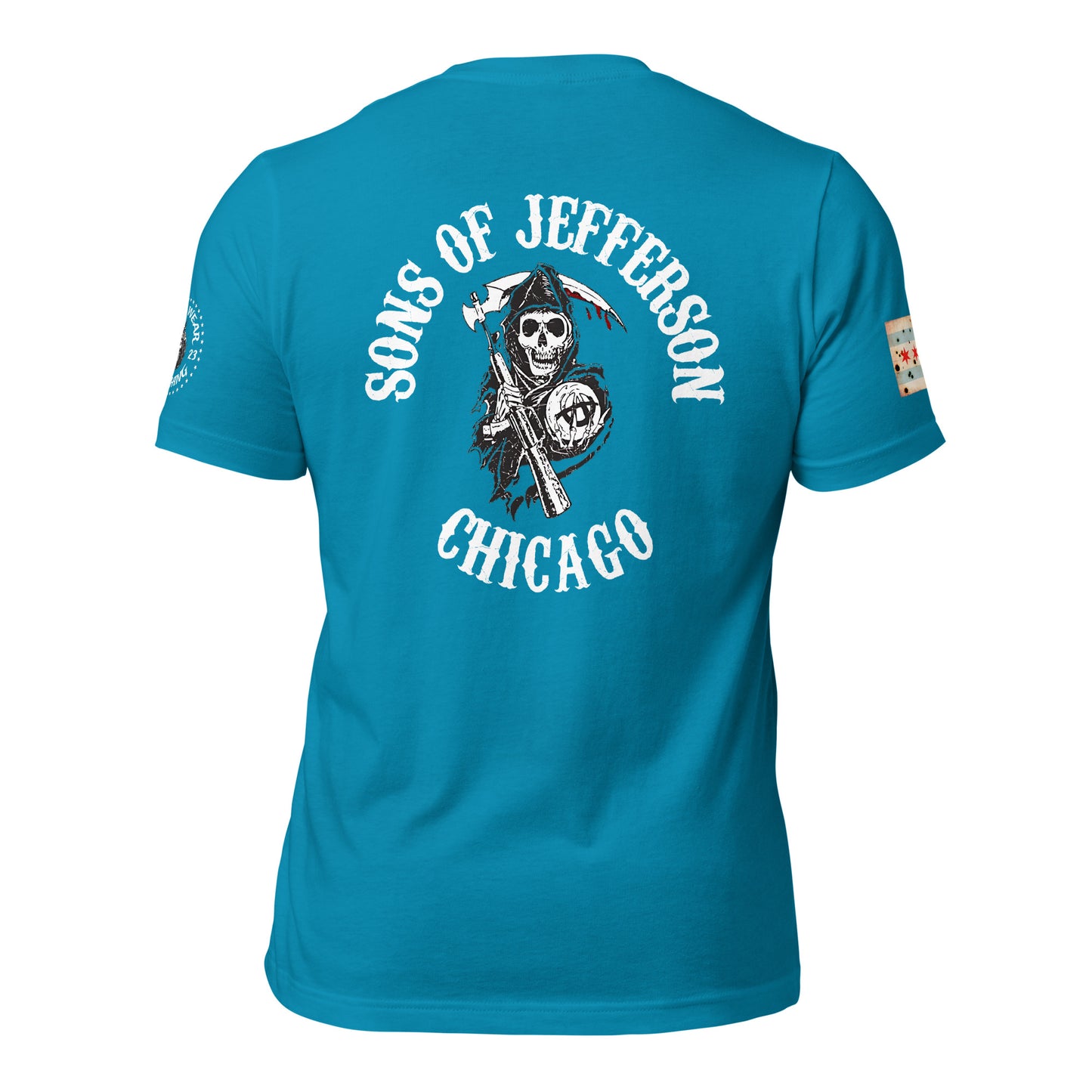 District 016 - Jefferson Park: Chicago Police Sons of Anarchy Inspired Tee Shirt