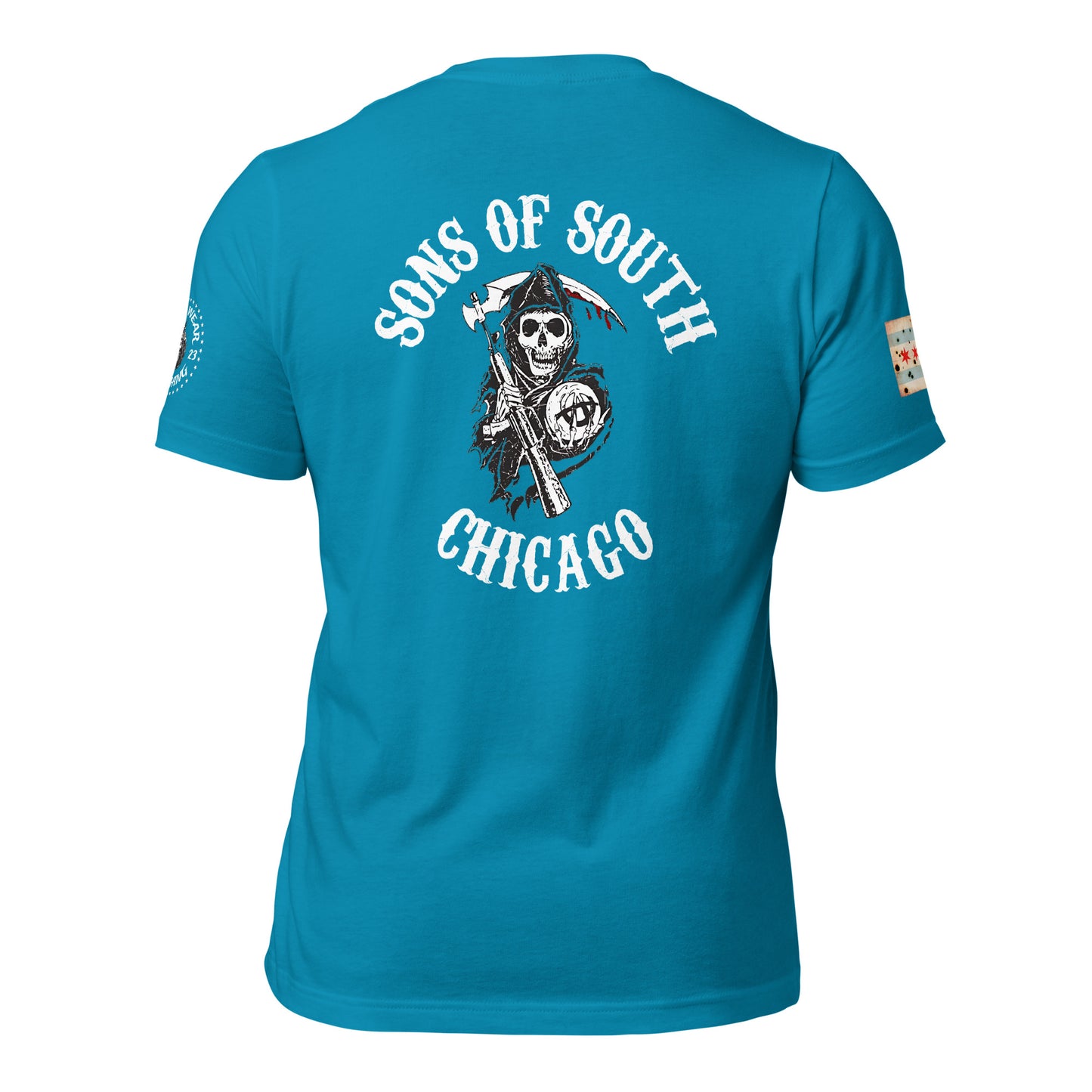 District 004 - South Chicago: Chicago Police Sons of Anarchy Inspired Tee Shirt