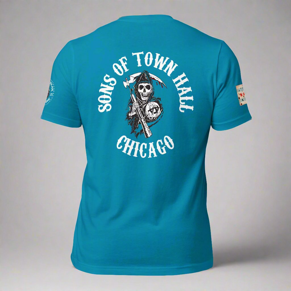 District 019 - Town Hall: Chicago Police Sons of Anarchy Inspired Tee Shirt