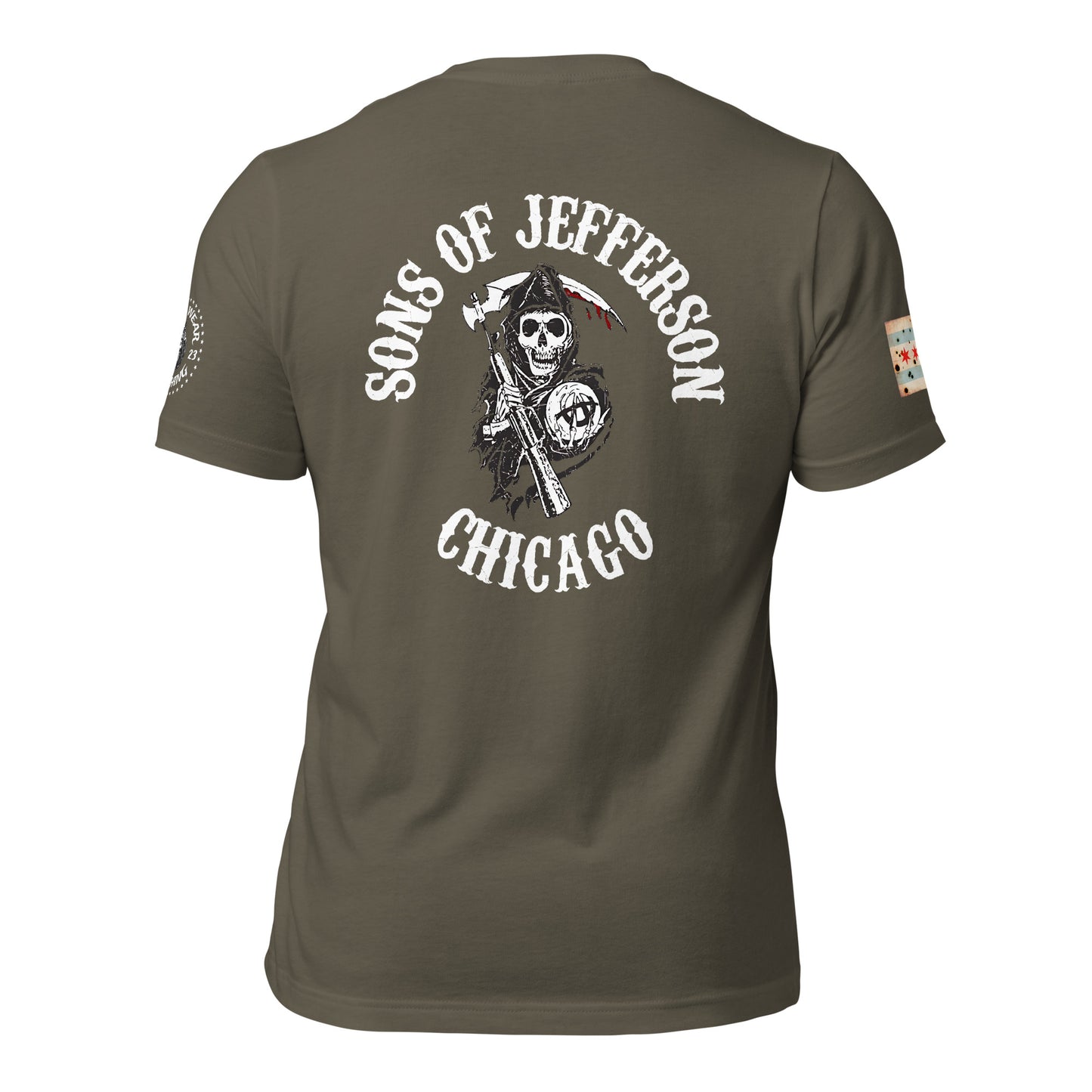 District 016 - Jefferson Park: Chicago Police Sons of Anarchy Inspired Tee Shirt