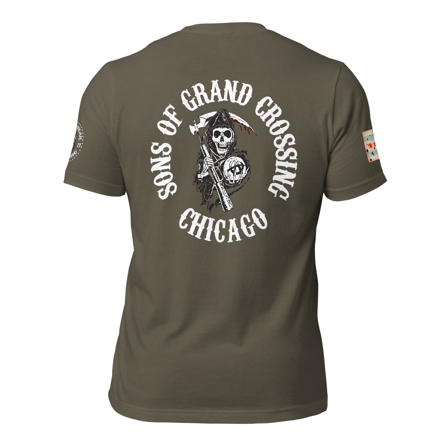 District 003 - Grand Crossing: Chicago Police Sons of Anarchy Inspired Tee Shirt