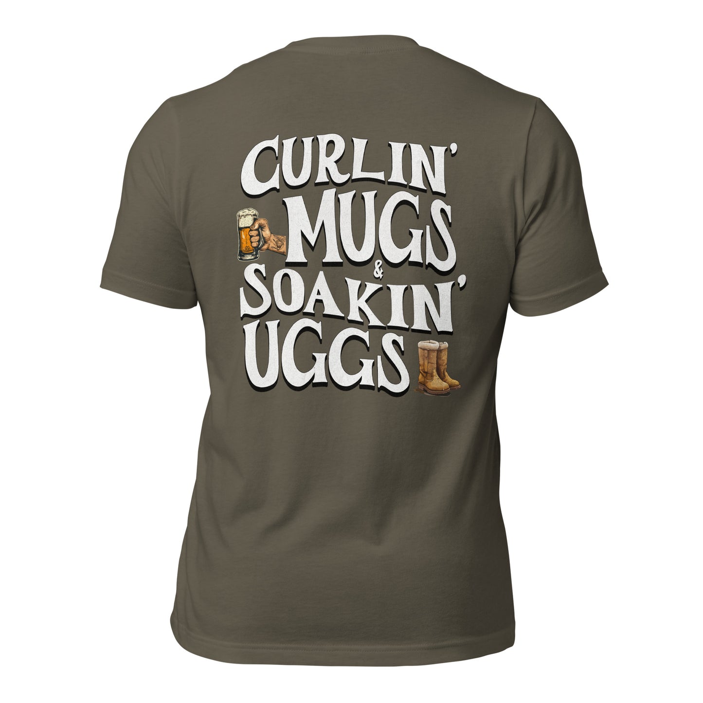 Alpha Hockey Club "Curlin’ Mugs & Soakin’ Uggs" Tee Shirt