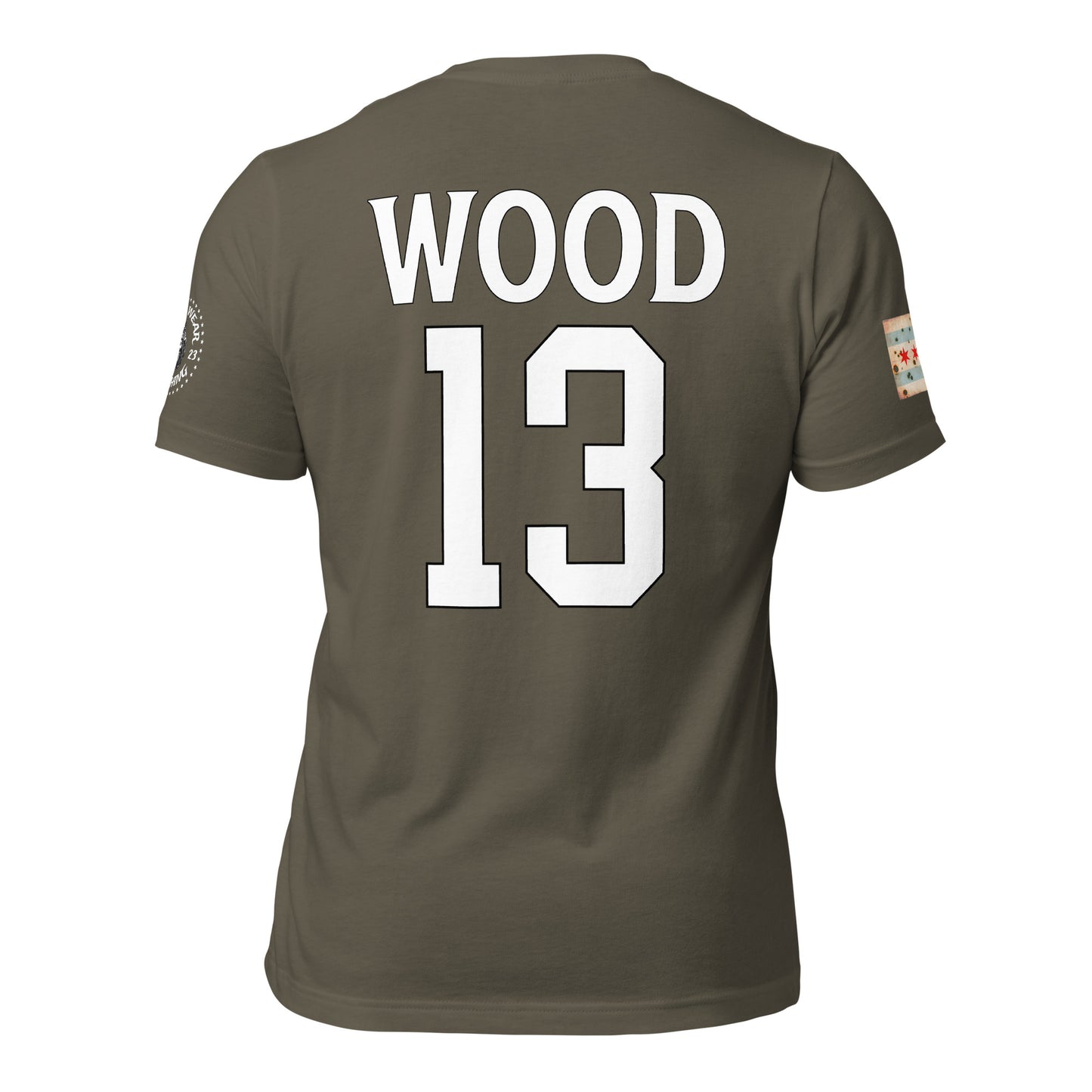 District 013 - Wood: Chicago Police Wood District 13 Jersey T-Shirt