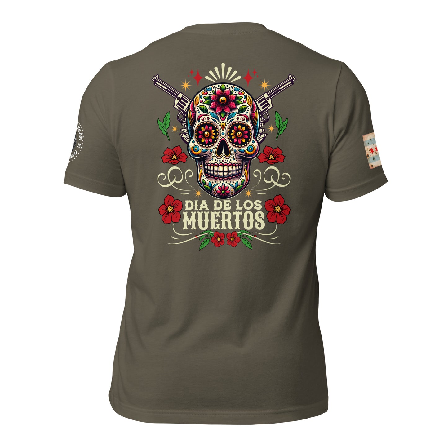 Chicago Police "Dia De Los Muertos" T-Shirt by Alpha Wear
