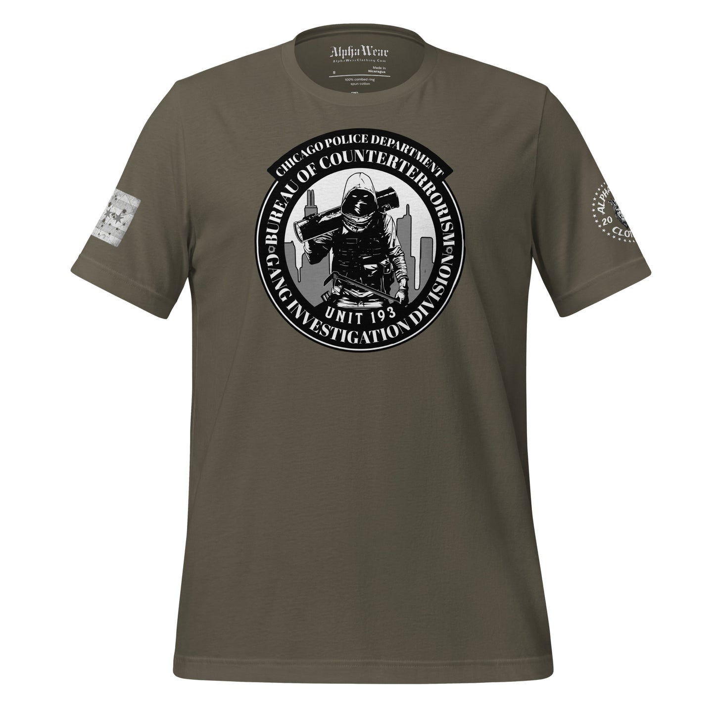 Unit 193 - Chicago Police Department - CPD BCT GID T-Shirt (Front Image)