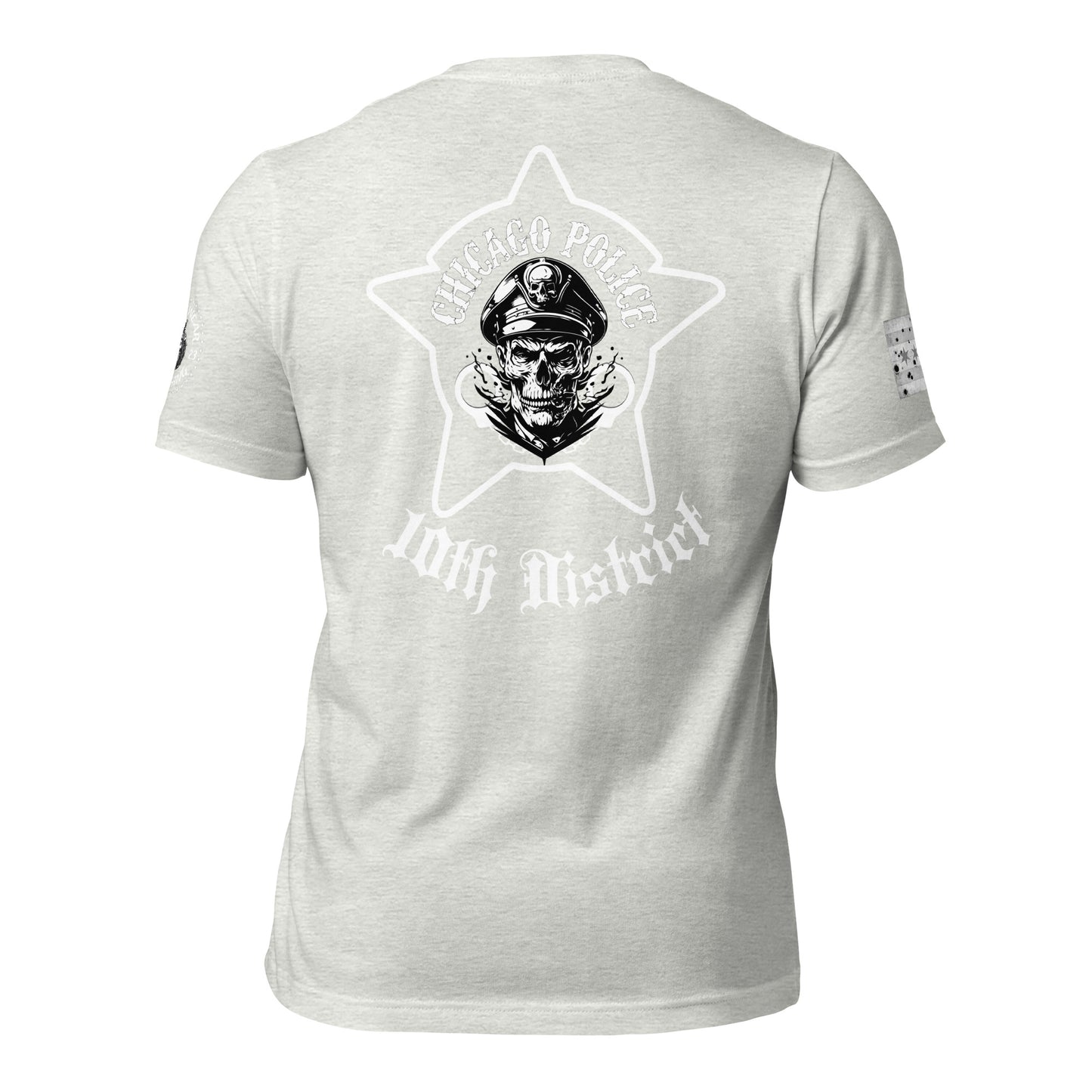 District 010 - Chicago Police 010th District Marquette Ogden - CPD Biker Inspired Tee Shirt