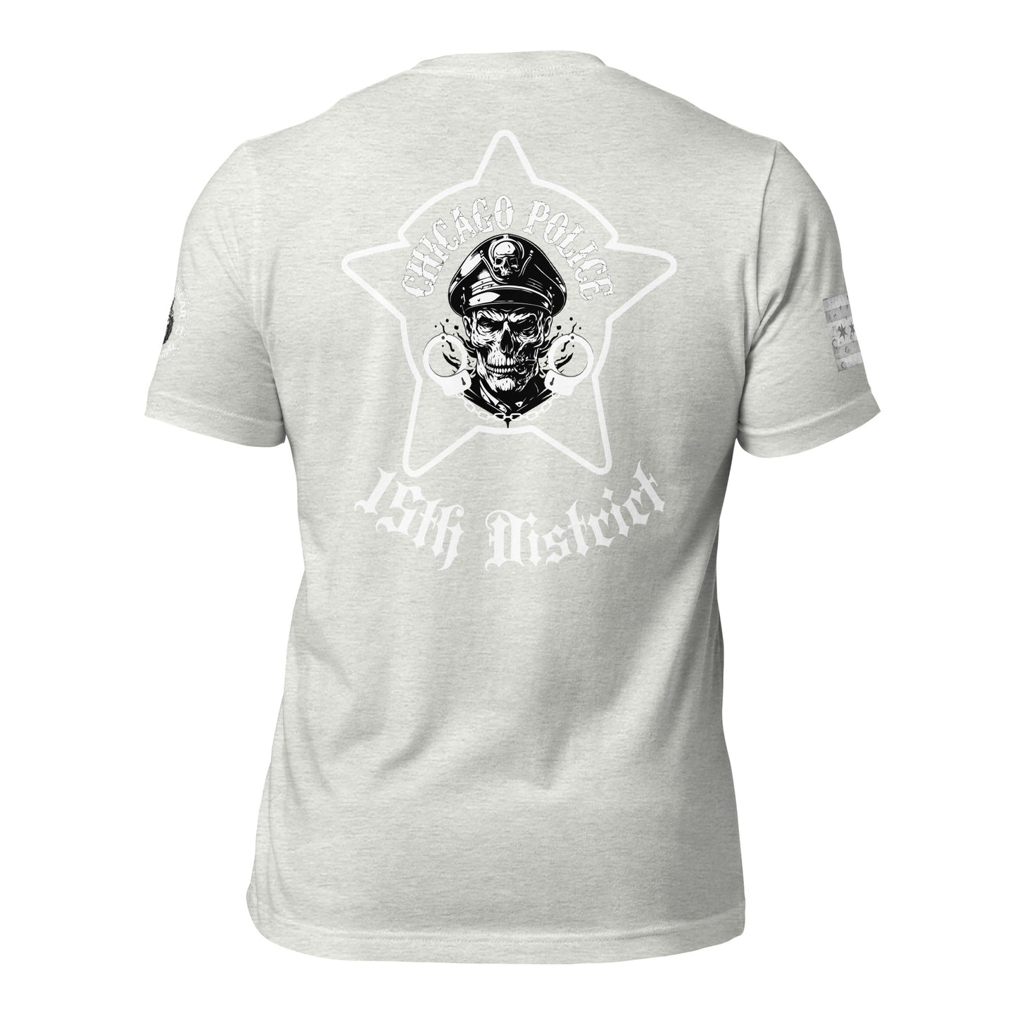 District 015 - Chicago Police 015th District Austin - CPD Biker Inspired Tee Shirt