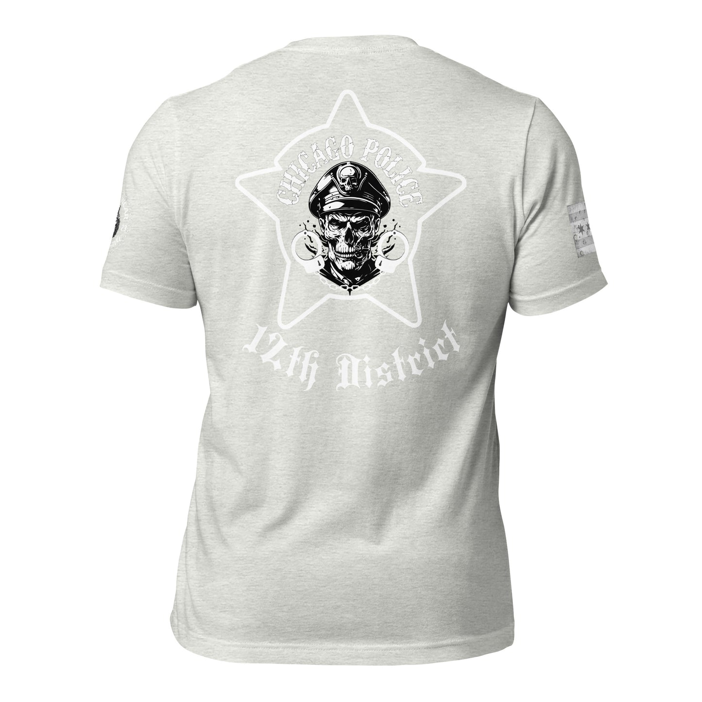 District 012 - Near West: Chicago Police CPD Biker Inspired Tee Shirt by Alpha Wear