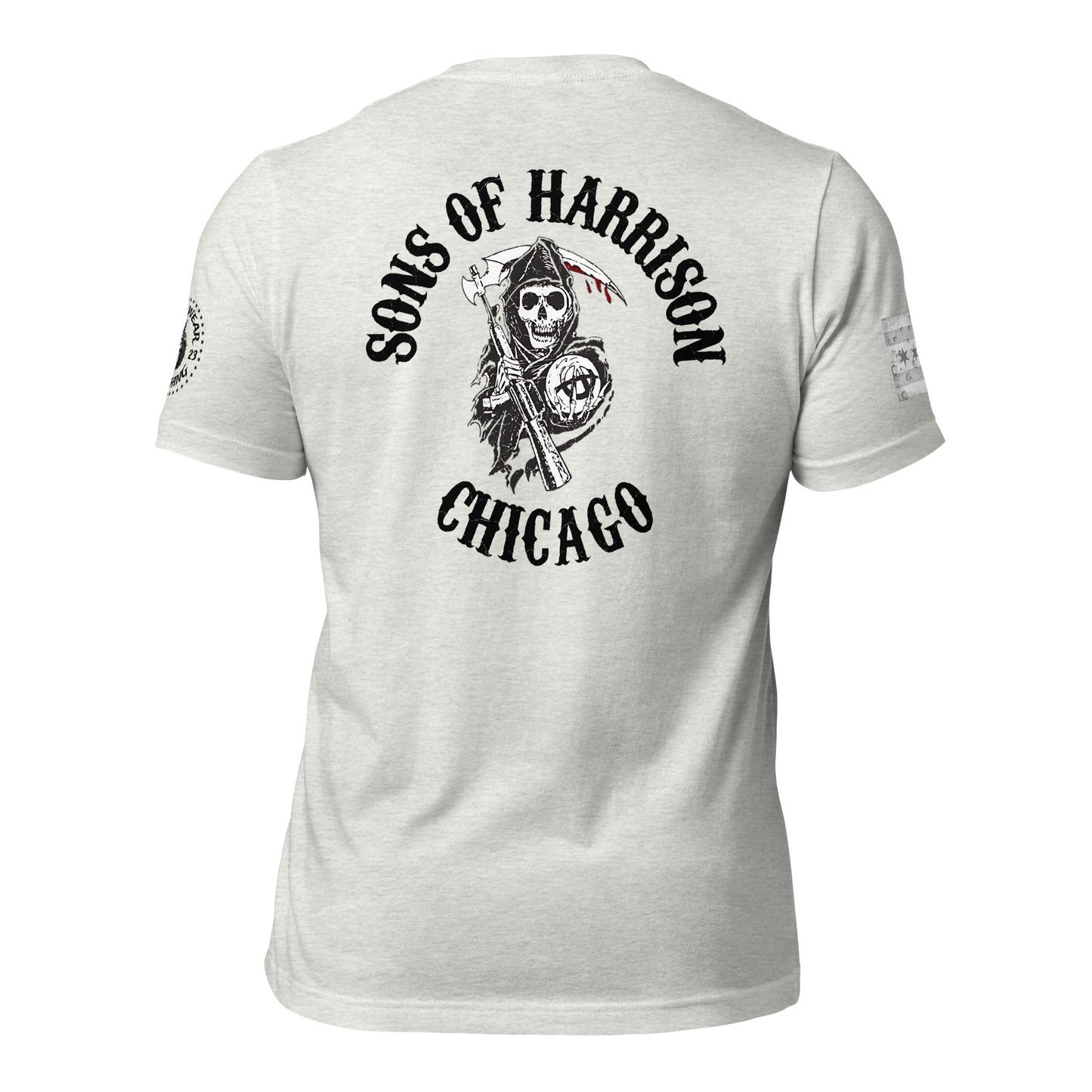 District 011 - Chicago Police 011th District Harrison Sons of Anarchy T-Shirt by Alpha Wear