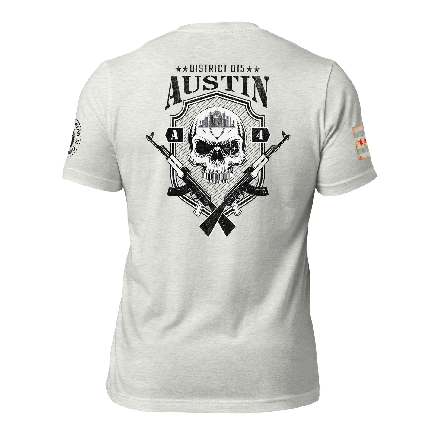 District 015 - Chicago Police 015th District Austin “Sniper Skull” T-Shirt by Alpha Wear