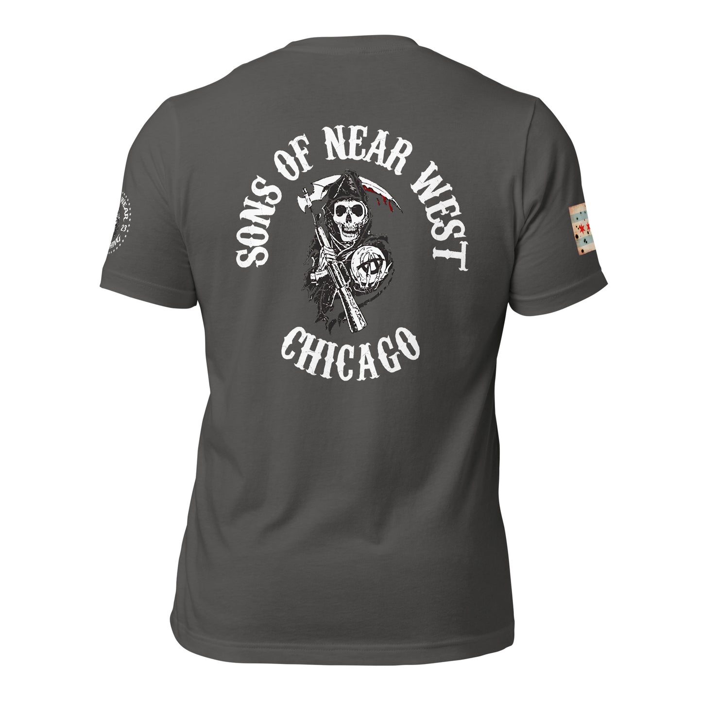 District 012 - Near West: Chicago Police Sons of Anarchy Inspired Tee Shirt