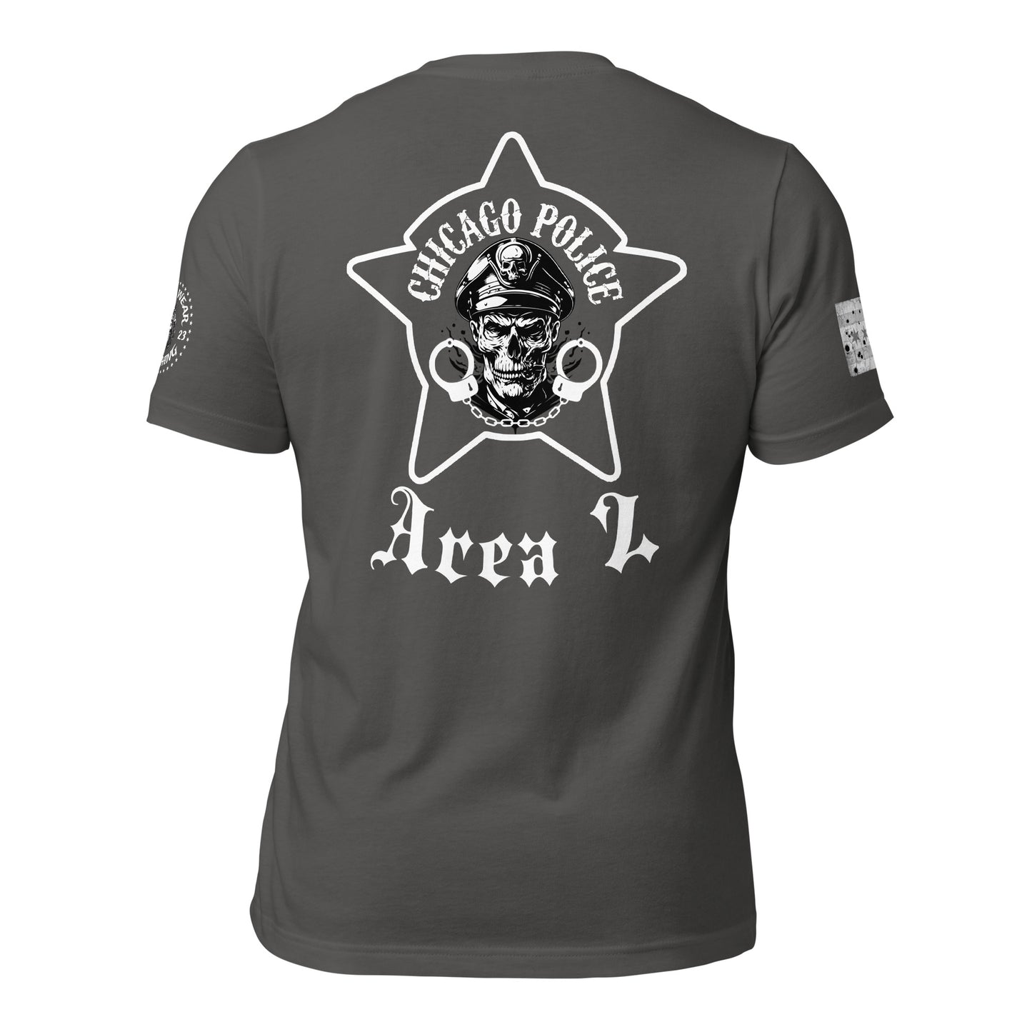 Area 2 - Chicago Police Area 2 Detective Division - CPD Biker Inspired T-Shirt