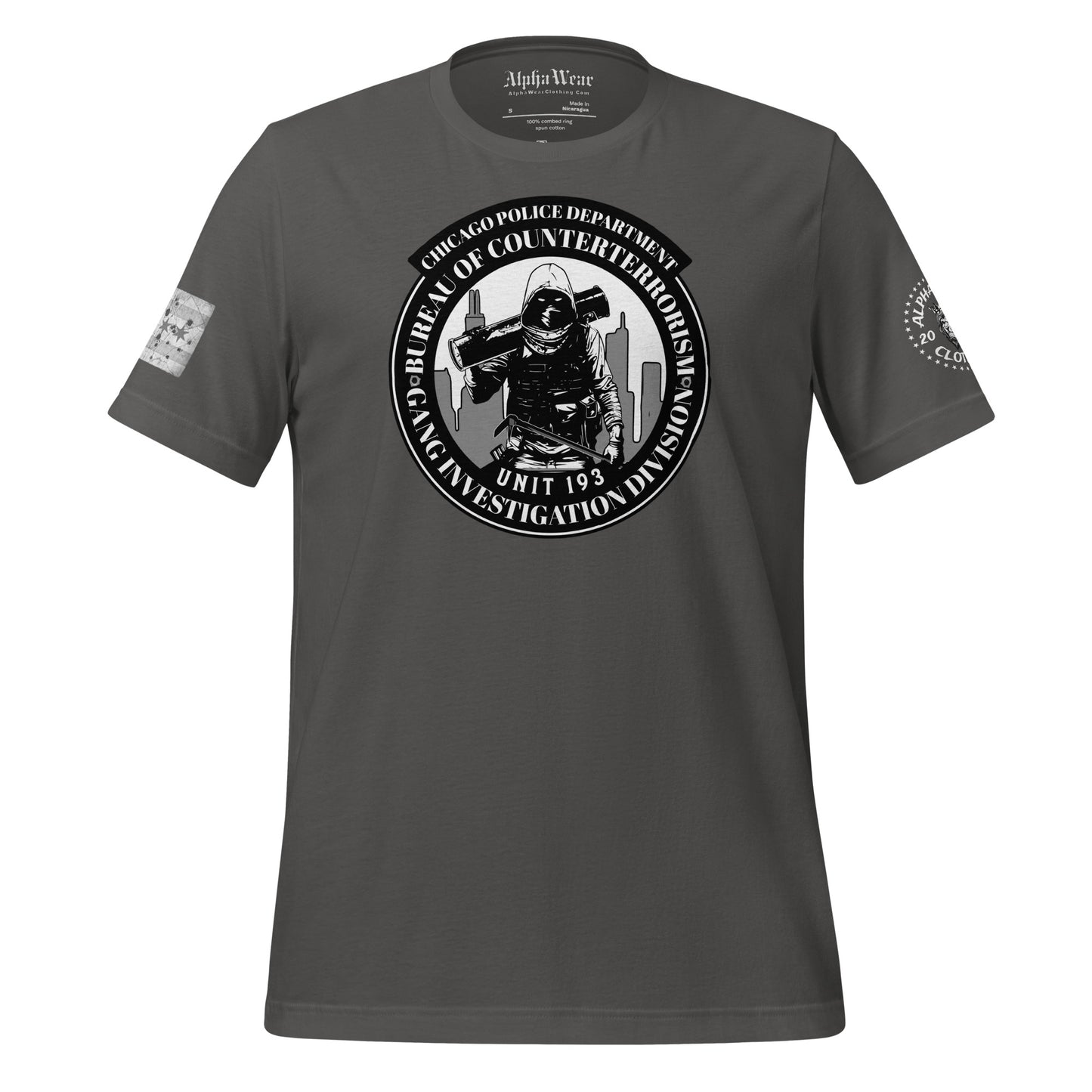 Unit 193 - Chicago Police Department - CPD BCT GID T-Shirt (Front Image)